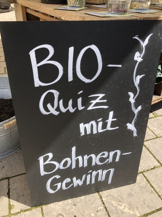 BioQuiz mit Bohnen